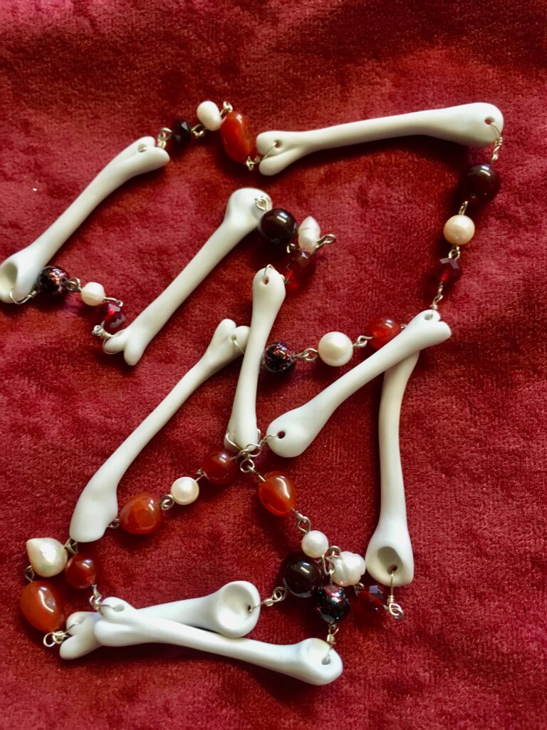 Woodland Fruits Porcelain Bone Rosary