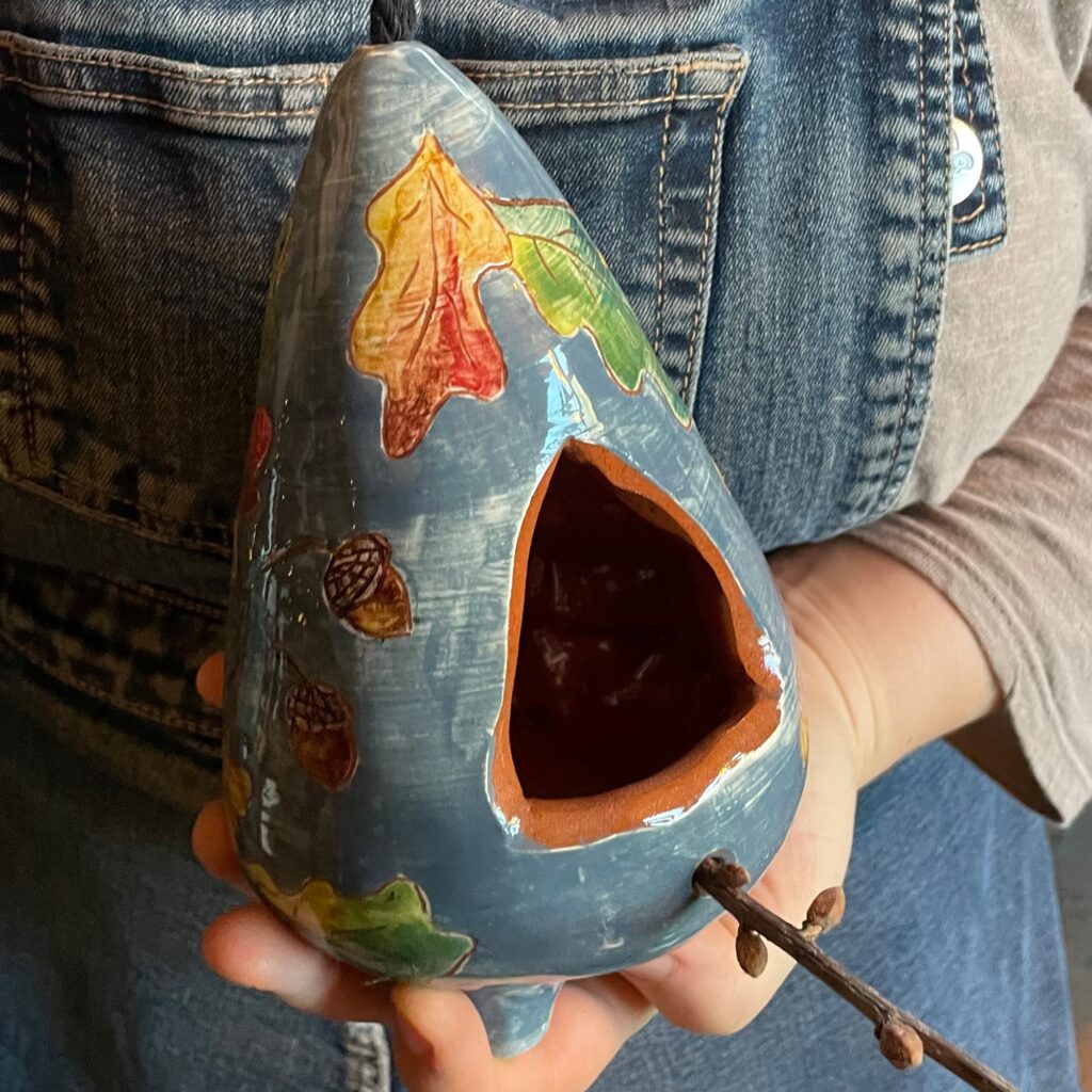 Oak Leaf Birdfeeder