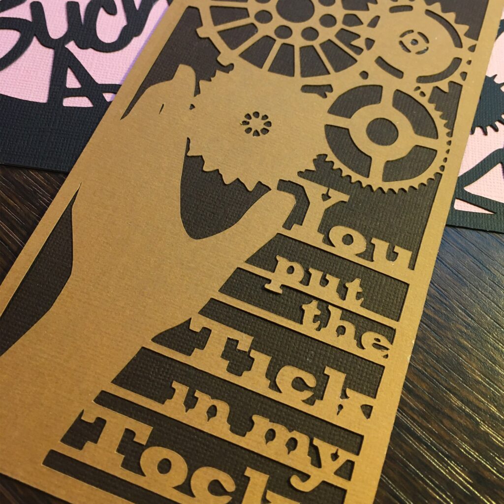 Valentine Papercut Cards - set of Three