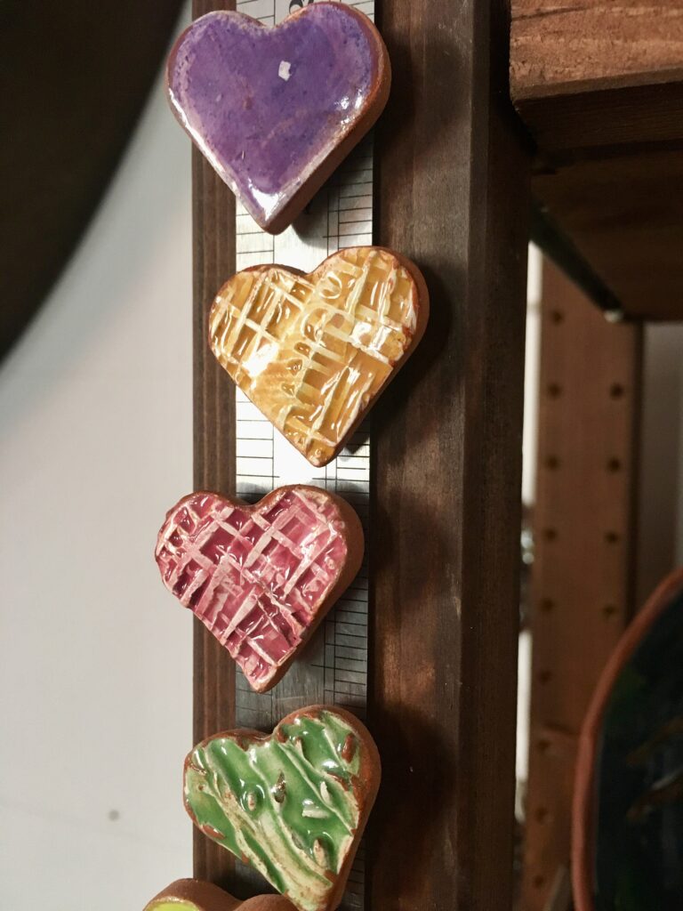 Tiny Heart Magnets, Candy Colours (3)