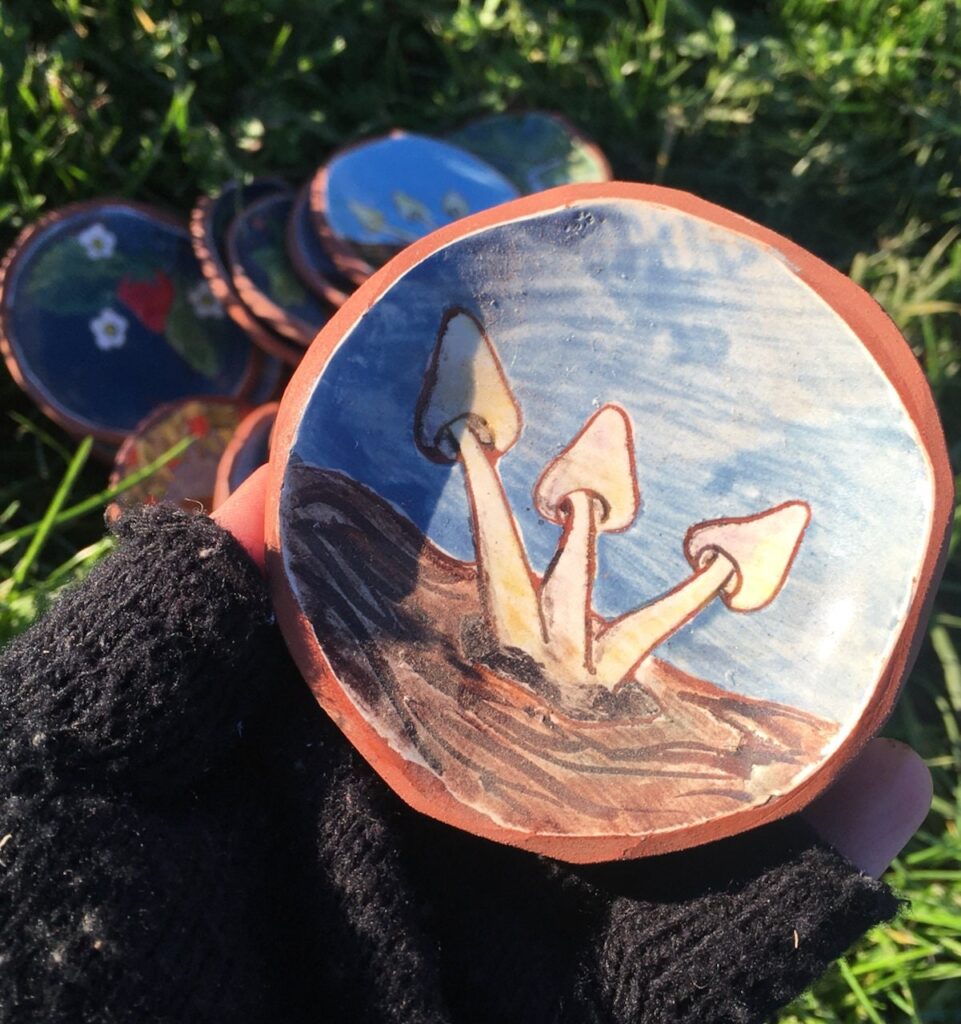 Mushroom Palm Dish