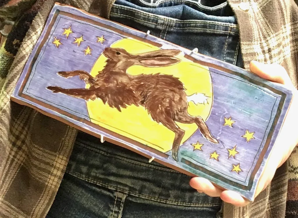 Hare Moon Tile
