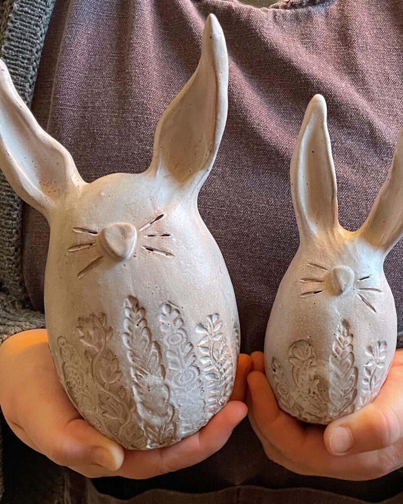 Satin Floral Bunny Rabbits